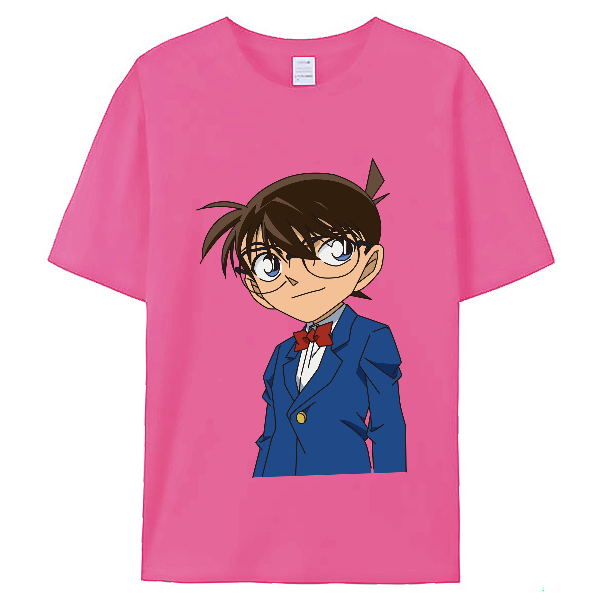 （画像用） 名探偵コナン 江戸川 コナン Detective Conan Conan Edogawa レディースカジュアルプリントTシャツ（綿100％）